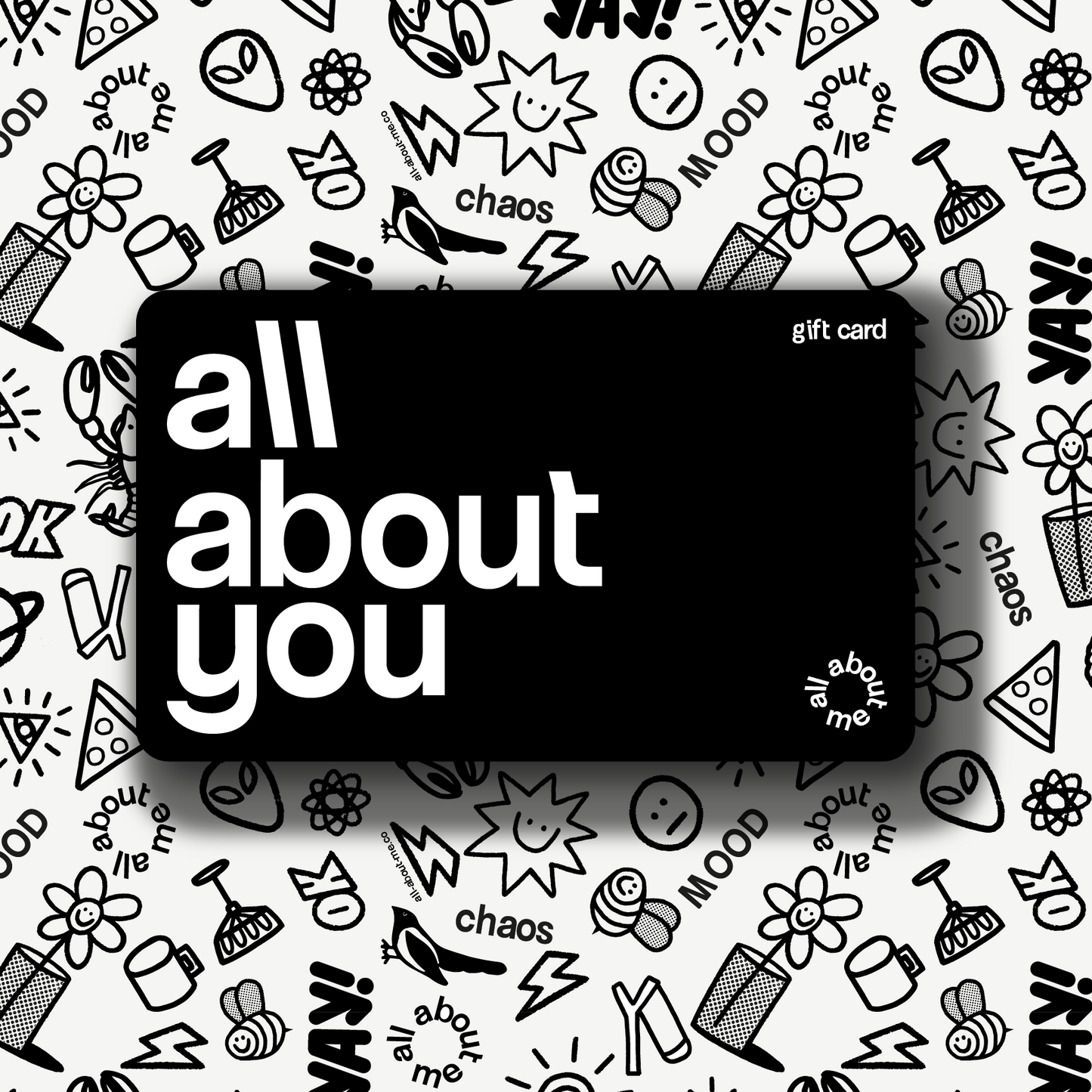 Digital Gift Card All About Me | Art Prints, Fashion & Lifestyle Gifts