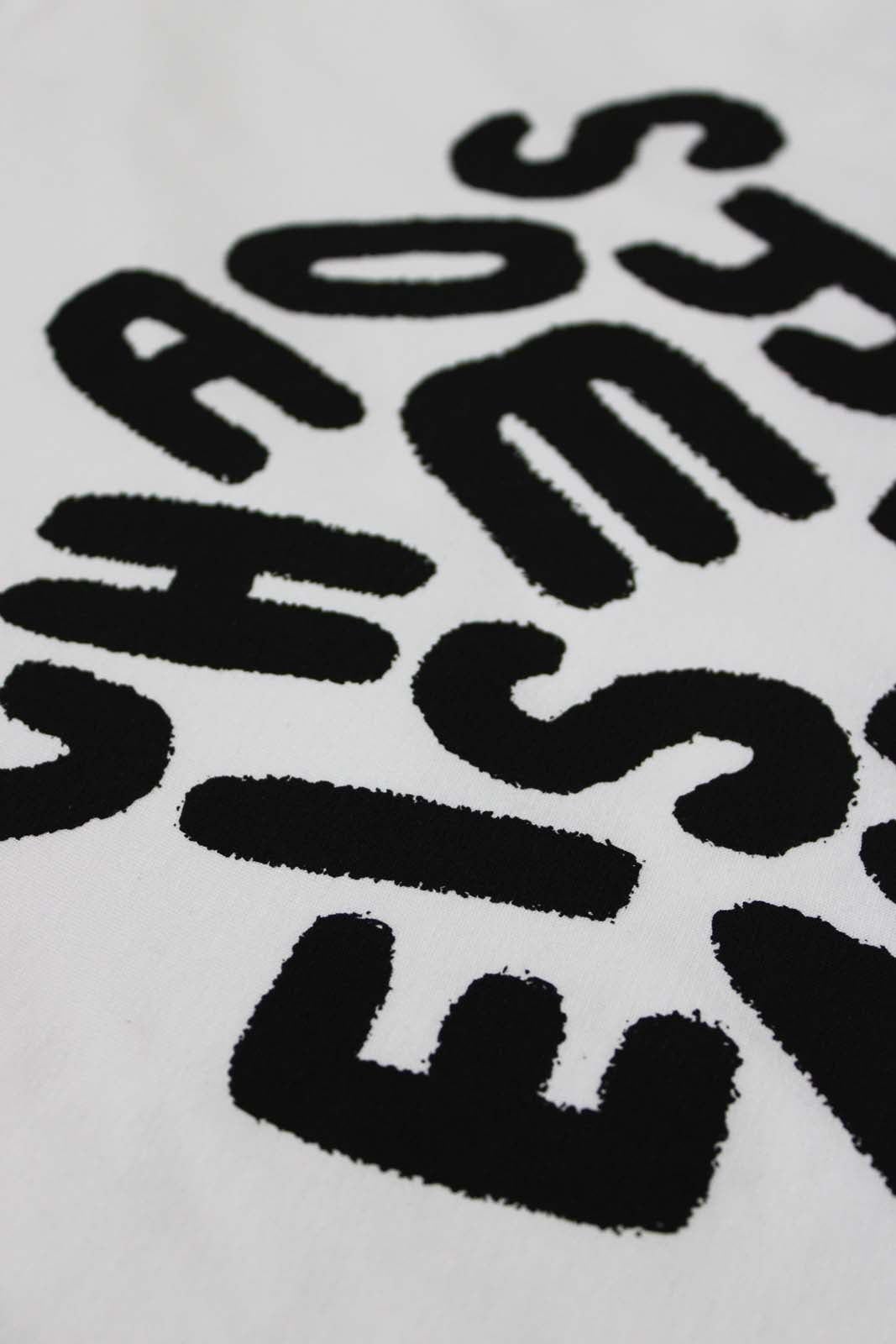 Chaos is my energy type Close up tshirt