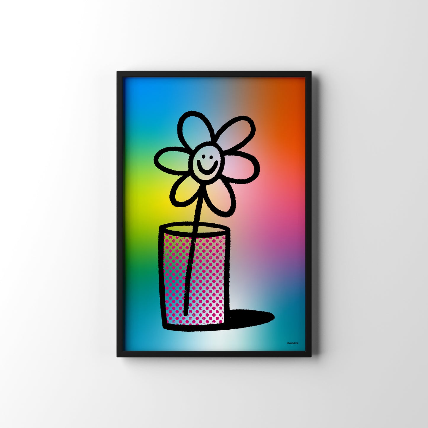 Grow with the Flow Flower Art Print