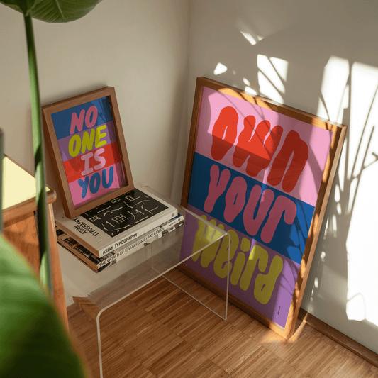 No One Is You Colour Block Print | Affirmation Wall Art