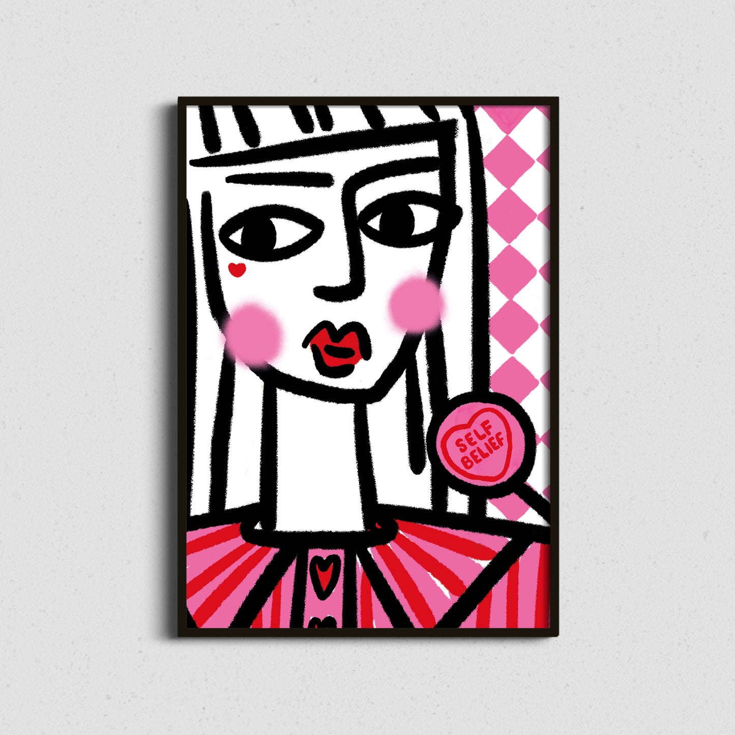 Self Belief Is Sweet | Female Fashion Illustration Art Print