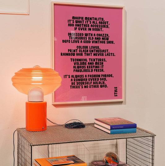 Style Poem | Playful Fashion Poetry Art Print