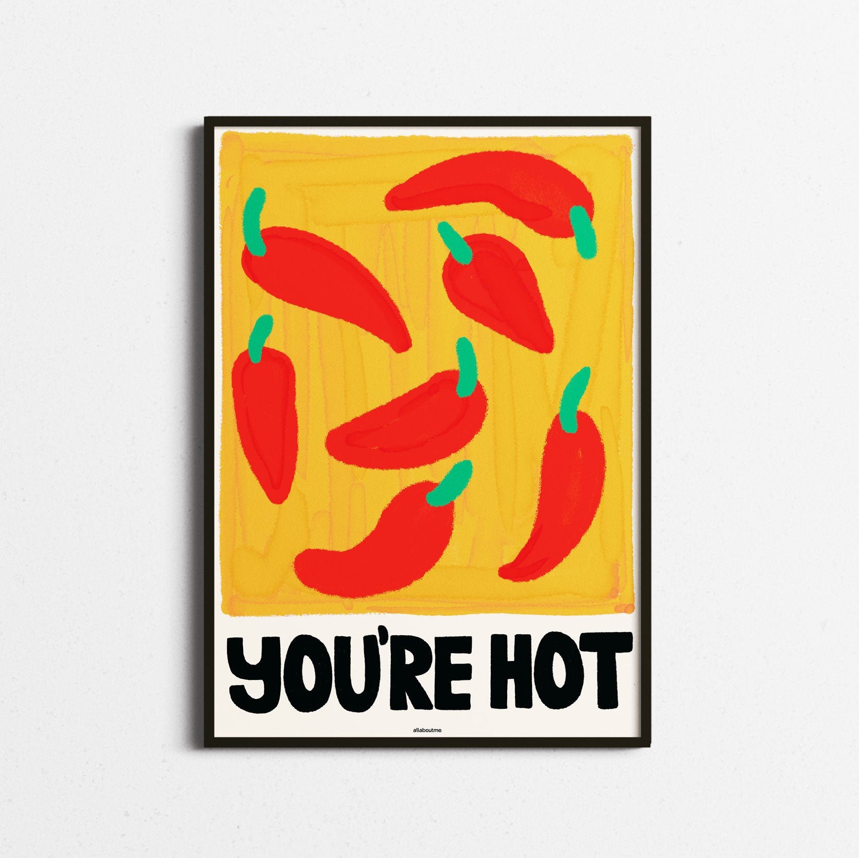 chilli pepper food print | your hot type in frame