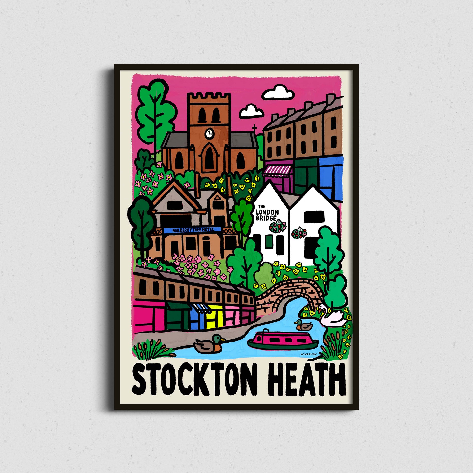 Stockton heath location print